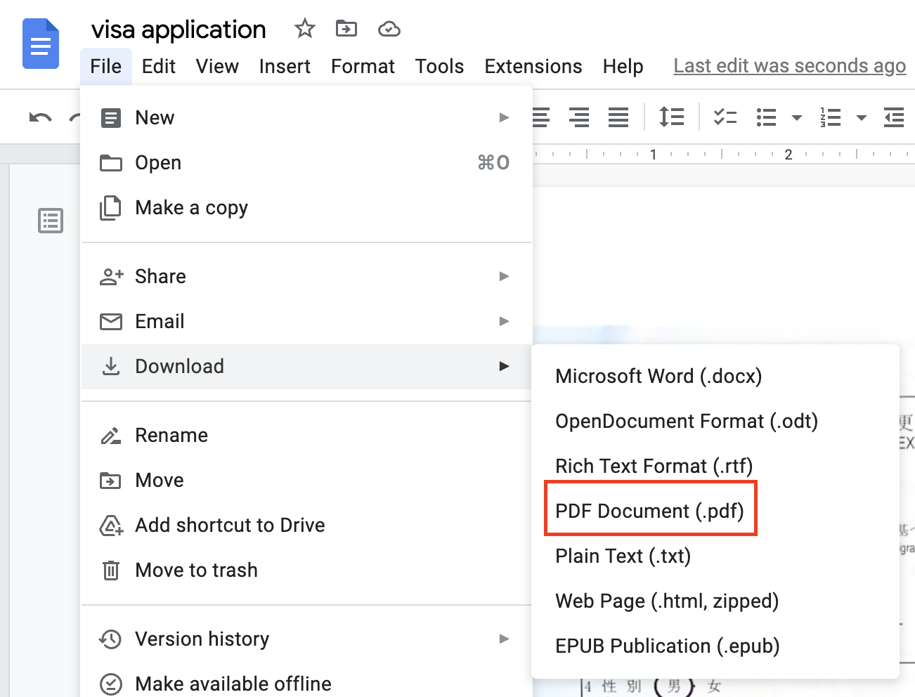 Lưu lại dưới format pdf